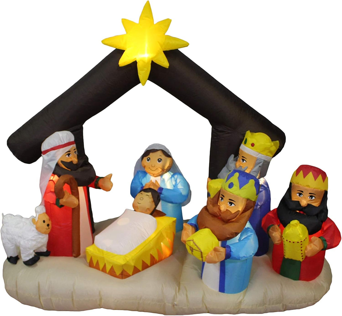 6 ft Lighted Nativity Scene Christmas Inflatable