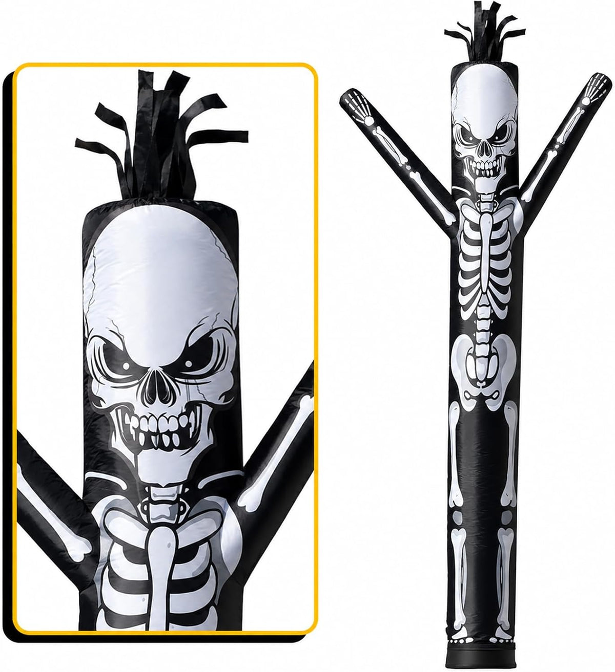 20 ft Skeleton Tube Man Halloween Inflatable Dancer